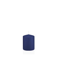 STUMPENKERZEN Dunkelblau Ø 58 x 80 mm, 16 Stück - Dunkelblau, Paraffin (6/8cm) - Wiedemann Kerzen