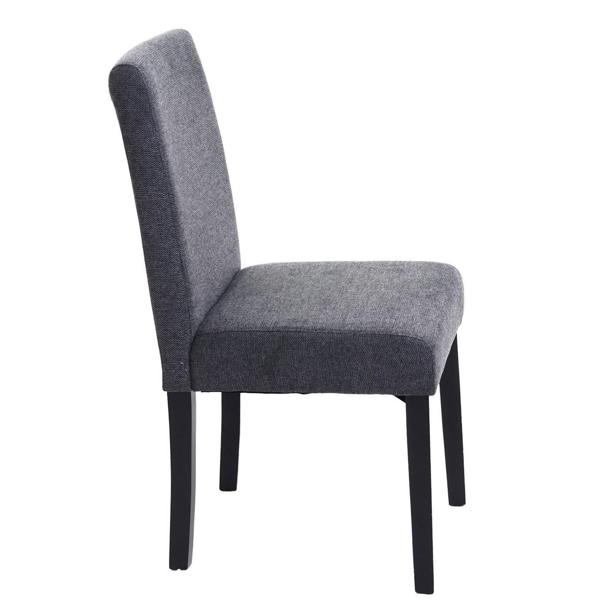 ESSZIMMERSTUHL Anthrazit, Dunkelbraun 4er-Set - Anthrazit/Dunkelbraun, Textil (43/90/56cm) - Jamb