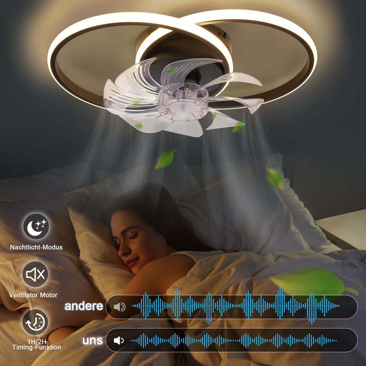 LED-DECKENLEUCHTE Yondis 33/33/16.5 cm - Schwarz, Metall (33/33/16.5cm) - ZMH