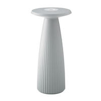 AKKULEUCHTE Nuflair Nebelgrau - Hellgrau, Metall (4.25/4.25/24cm) - Sigor