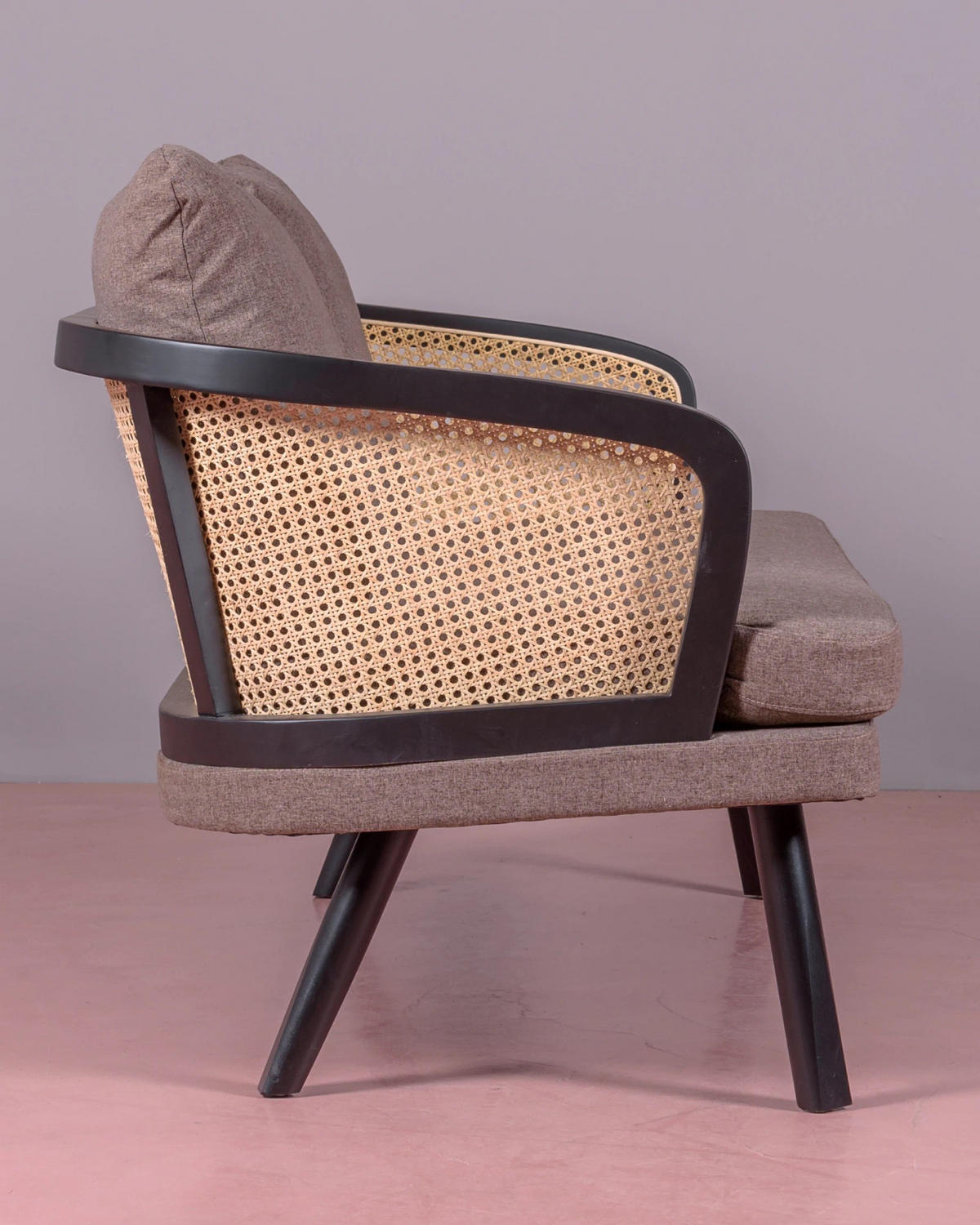 SOFA Naturmaterialien Schwarz - Schwarz, Naturmaterialien (147/86/78cm) - Nest Dream