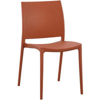 GARTENSTUHL Kunststoff Terracotta - Terracotta, Kunststoff (42/81/49cm) - CLP