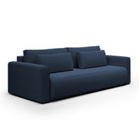 SOFA Evy 3 Sitzplätze Blau - Blau, Holz (238/82/105cm) - Petits-meubles