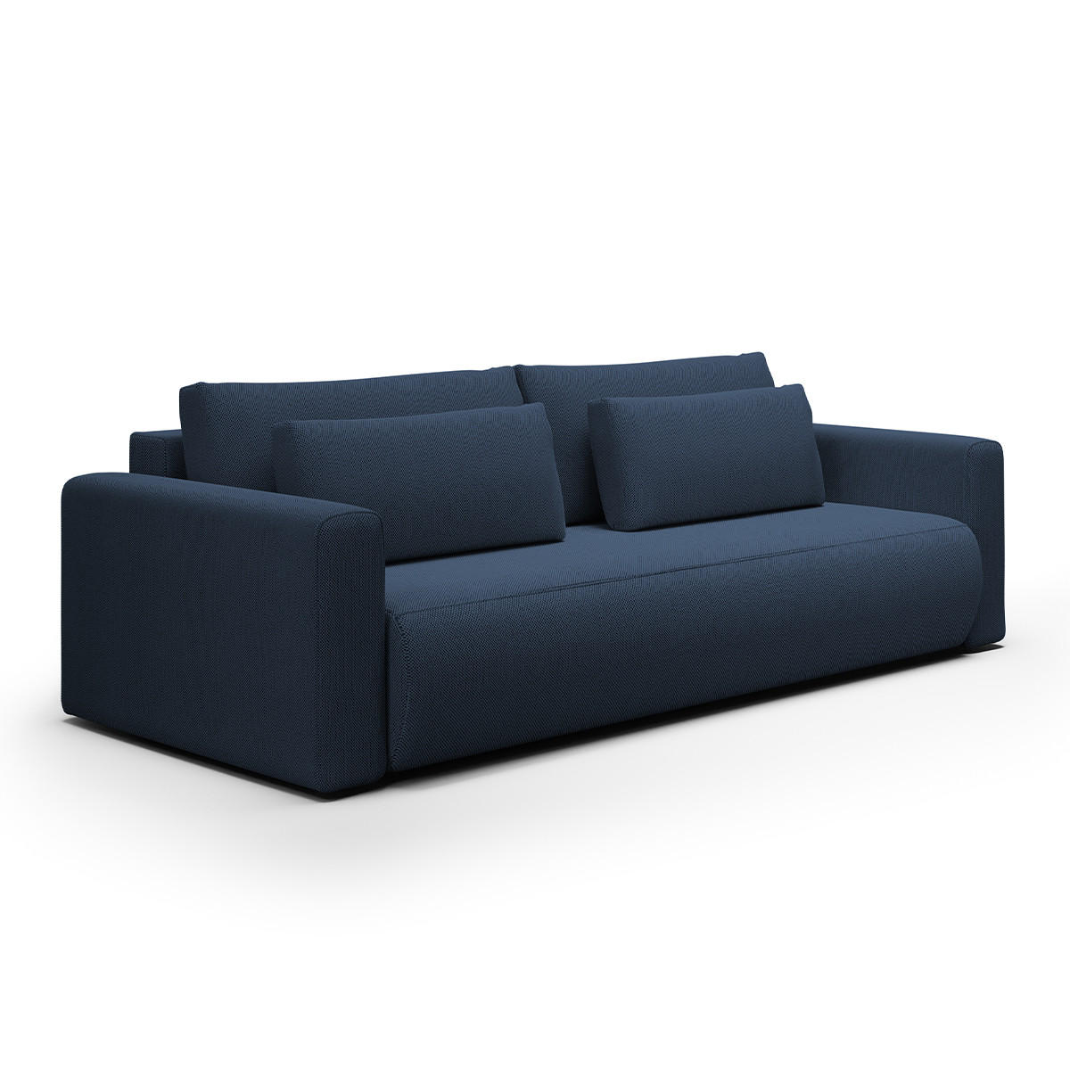 SOFA Evy 3 Sitzplätze Blau - Blau, Holz (238/82/105cm) - Petits-meubles