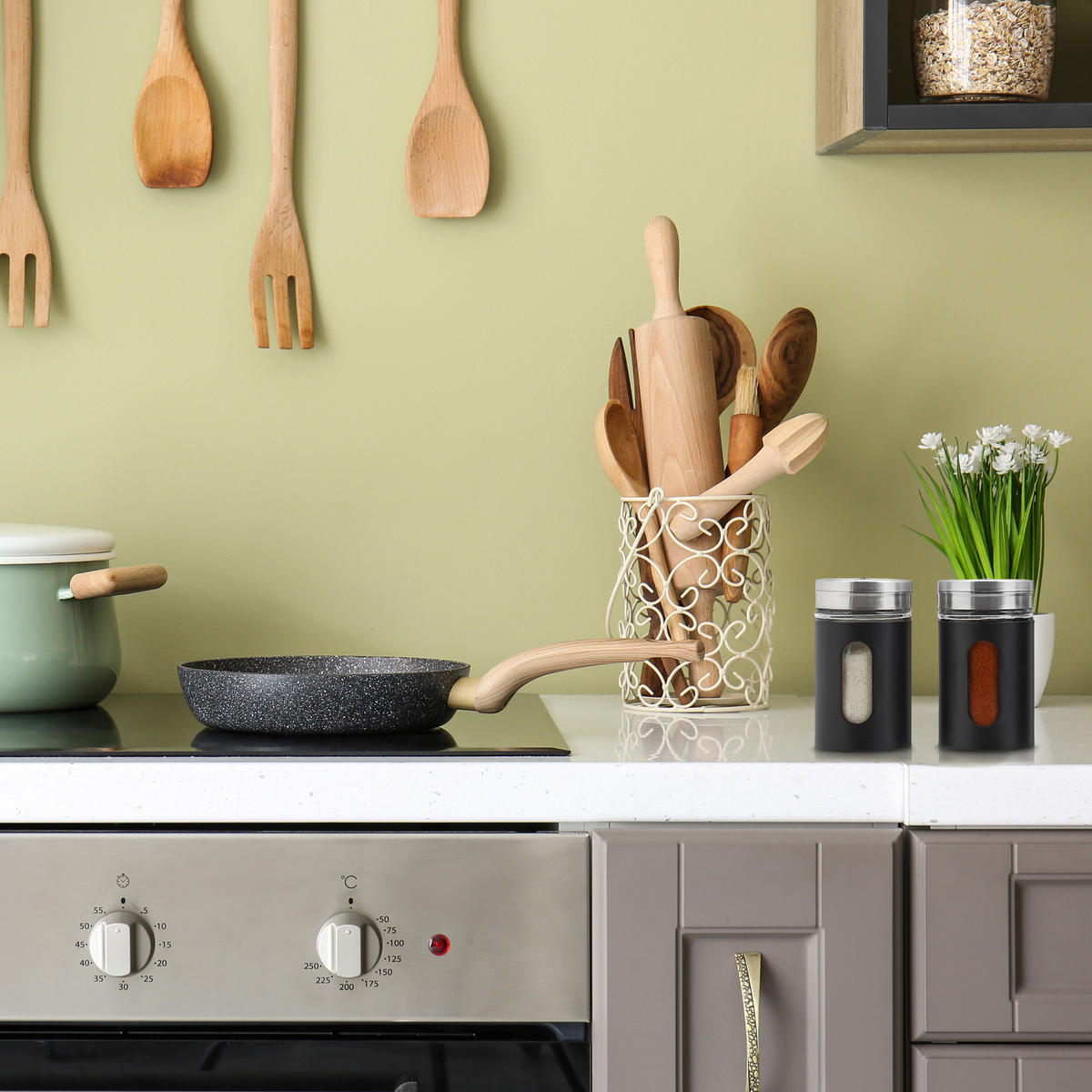 Multicolor, Glas/Metall (5/8.5/5cm) - Relaxdays