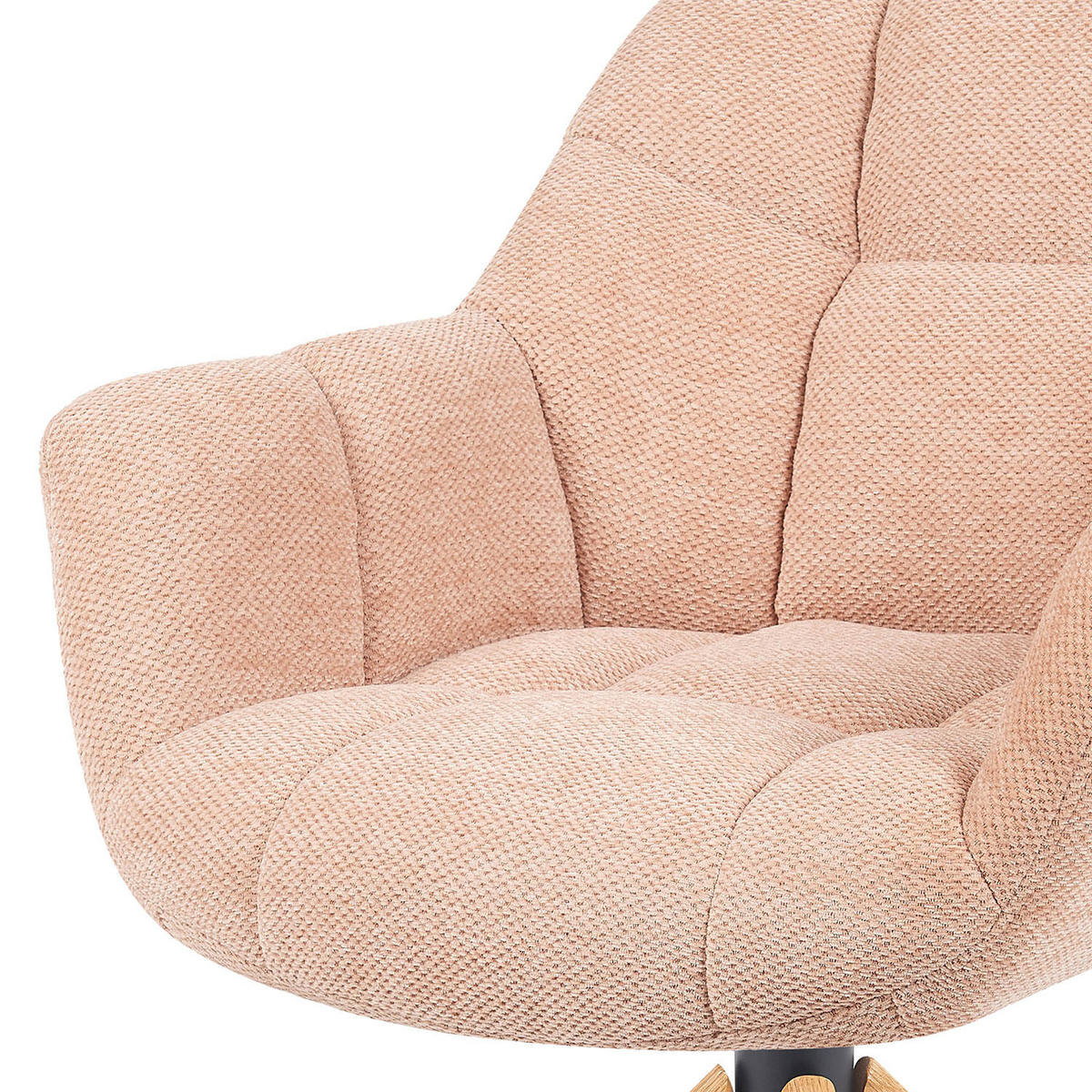 DREHSTUHL Mika-Nea - Honigeiche/Rosa, Eichenholz/Holz (65/81/66cm) - DUBI Möbel