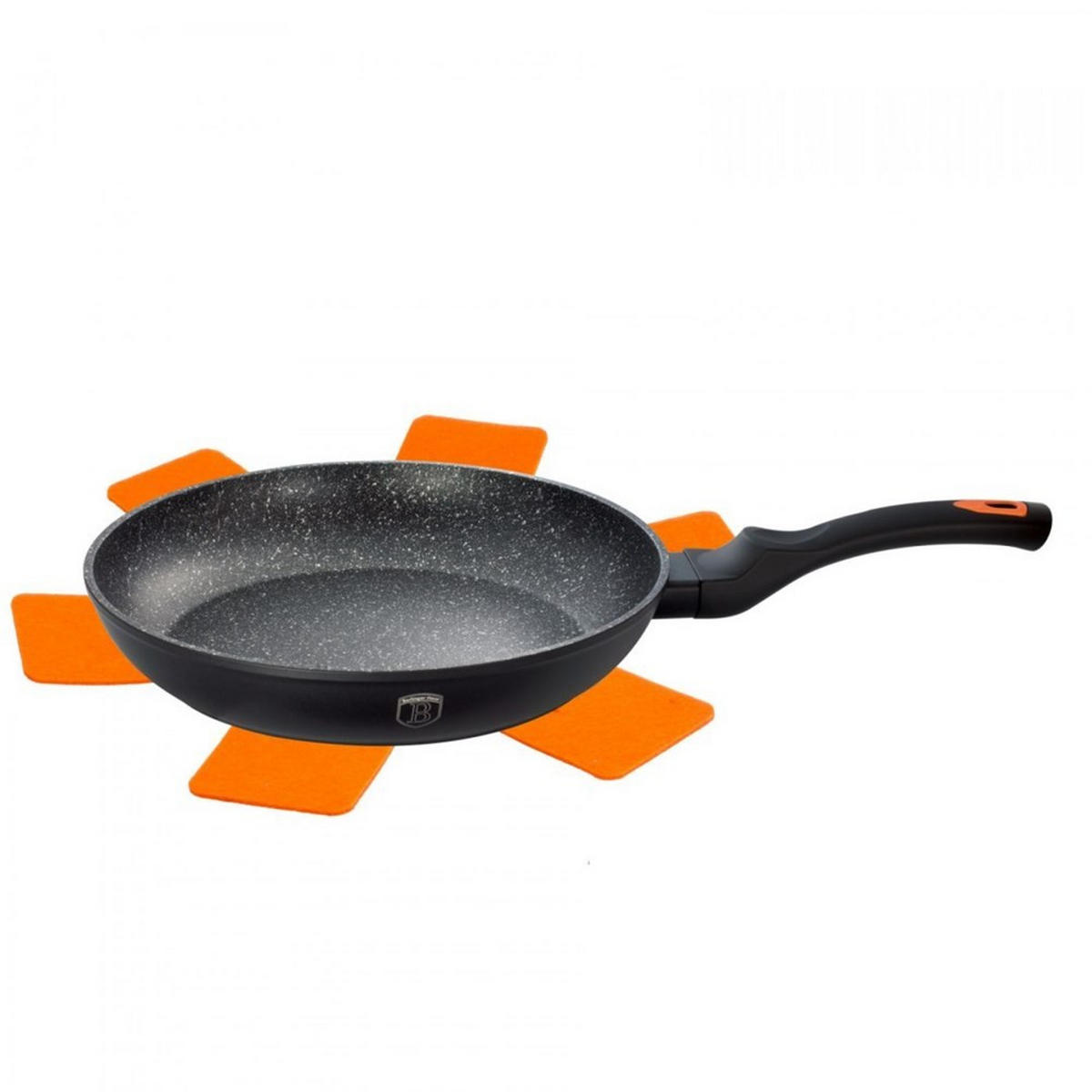 PFANNE Schwarz 20/20/3.9 cm BH1791 - Schwarz, Metall (20cm) - Berlinger Haus