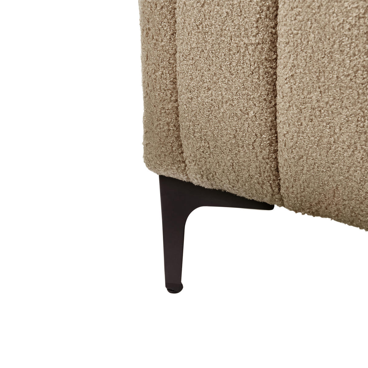 POLSTERBETT mit Lattenrost 140/200 cm Beige Lunan - Taupe, Textil (140/200cm) - Beliani