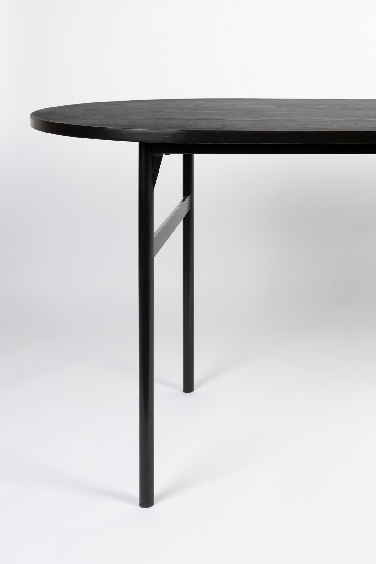 ESSTISCH Marcio - Schwarz - 180/80/75 cm - Schwarz, Metall (180/80/75cm)