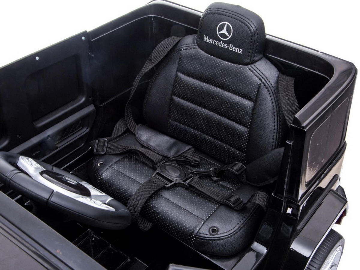 KINDER ELEKTROAUTO Mercedes G63 schwarz - Schwarz, Kunststoff (106/62/54cm) - TPFLiving