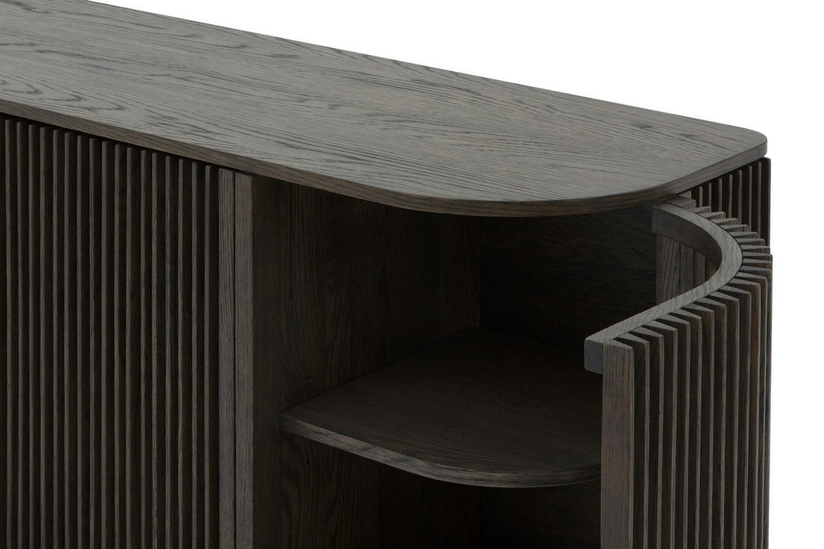 SIDEBOARD Franz, Braune Massiveiche - Braun, Holz (45/69/175cm) - WOODEK