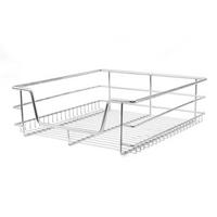 KÜCHENSCHUBLADE 5 x KuKoo Ausziehbare - Für 60cm breite Schränke - Alufarben, Metall (49.7/14/43cm) - Kukoo