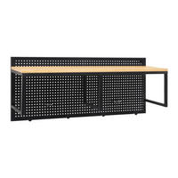 GARDEROBE Lorenzo ca. 90 / 37 cm Metall/Kiefer - Schwarz, Holz (90/37/25cm)