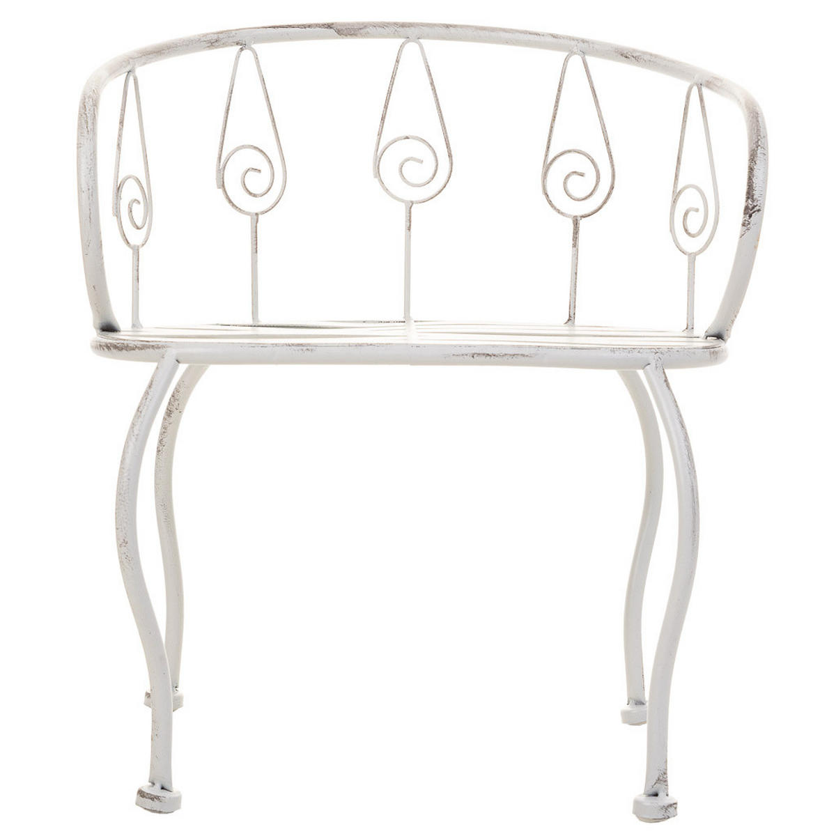 STUHL, weiß, 35x28x39cm - Weiß, Metall (35/39/28cm) - Wanderlust