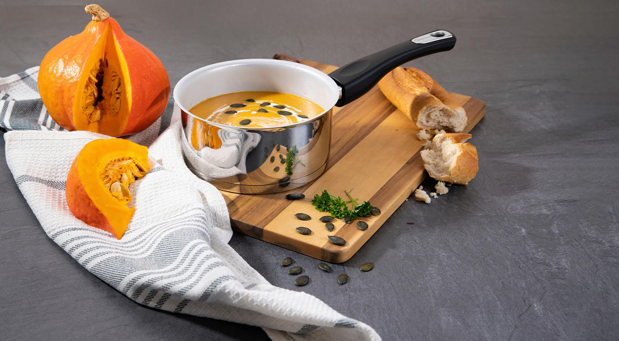 Stielkasserolle Aluminium Edelstahl