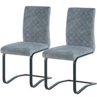 FREISCHWINGER - 2er-Set - Grau, Textil/Metall (41/94/54cm) - home24