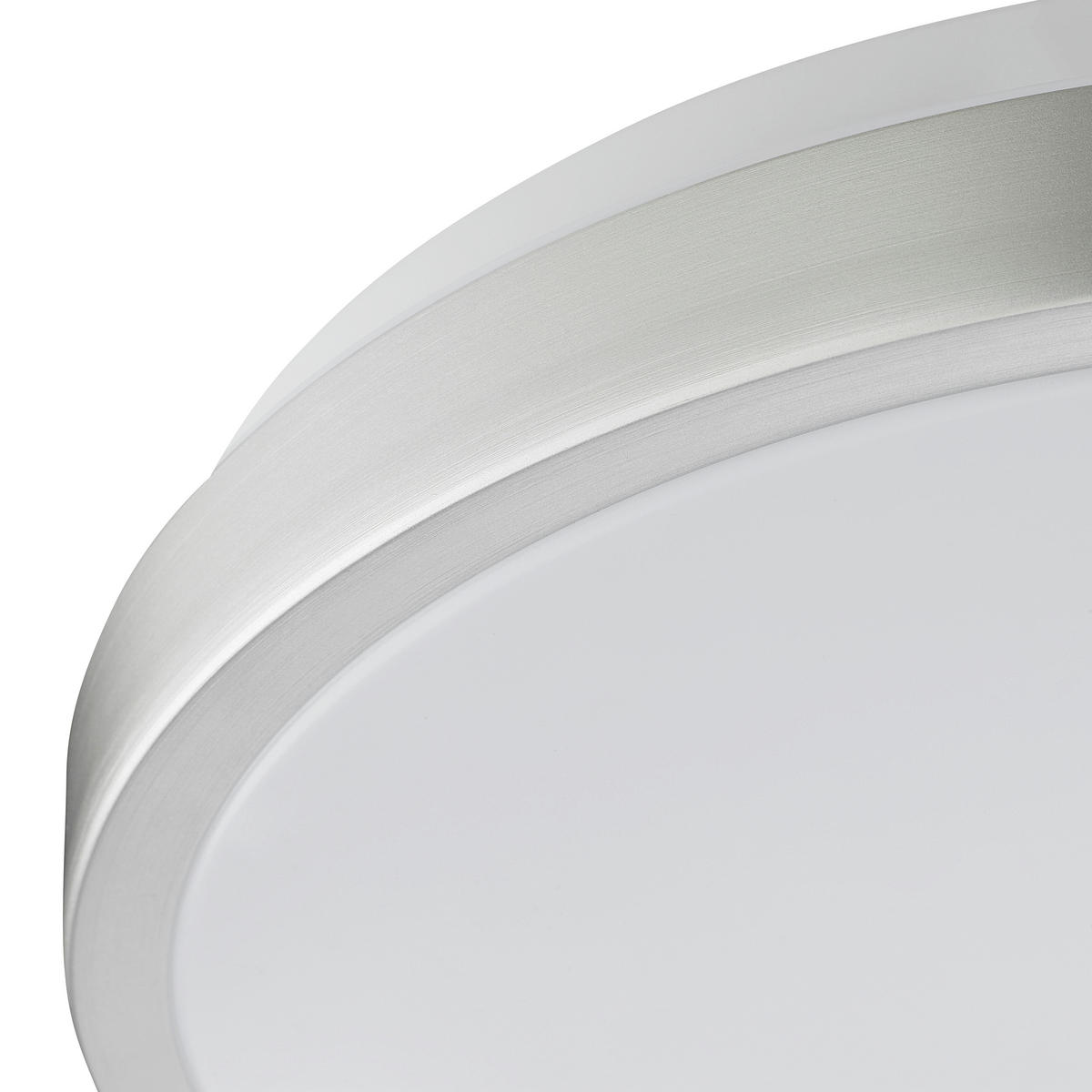 LED DECKENLEUCHTE Livas Nickel/Aluminium/Weiß 33/33/7 cm - Chromfarben, Metall (33/33/7cm) - Brilliant