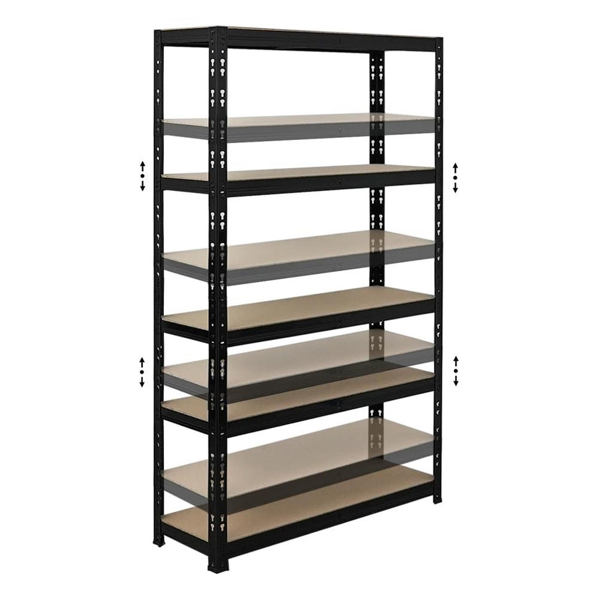 SCHWERLASTREGAL Apollo 2er-Set mit 2x 150x90x30 cm Fachlast 175 kg Schwarz - Schwarz, Metall (180/150/30cm) - PROREGAL