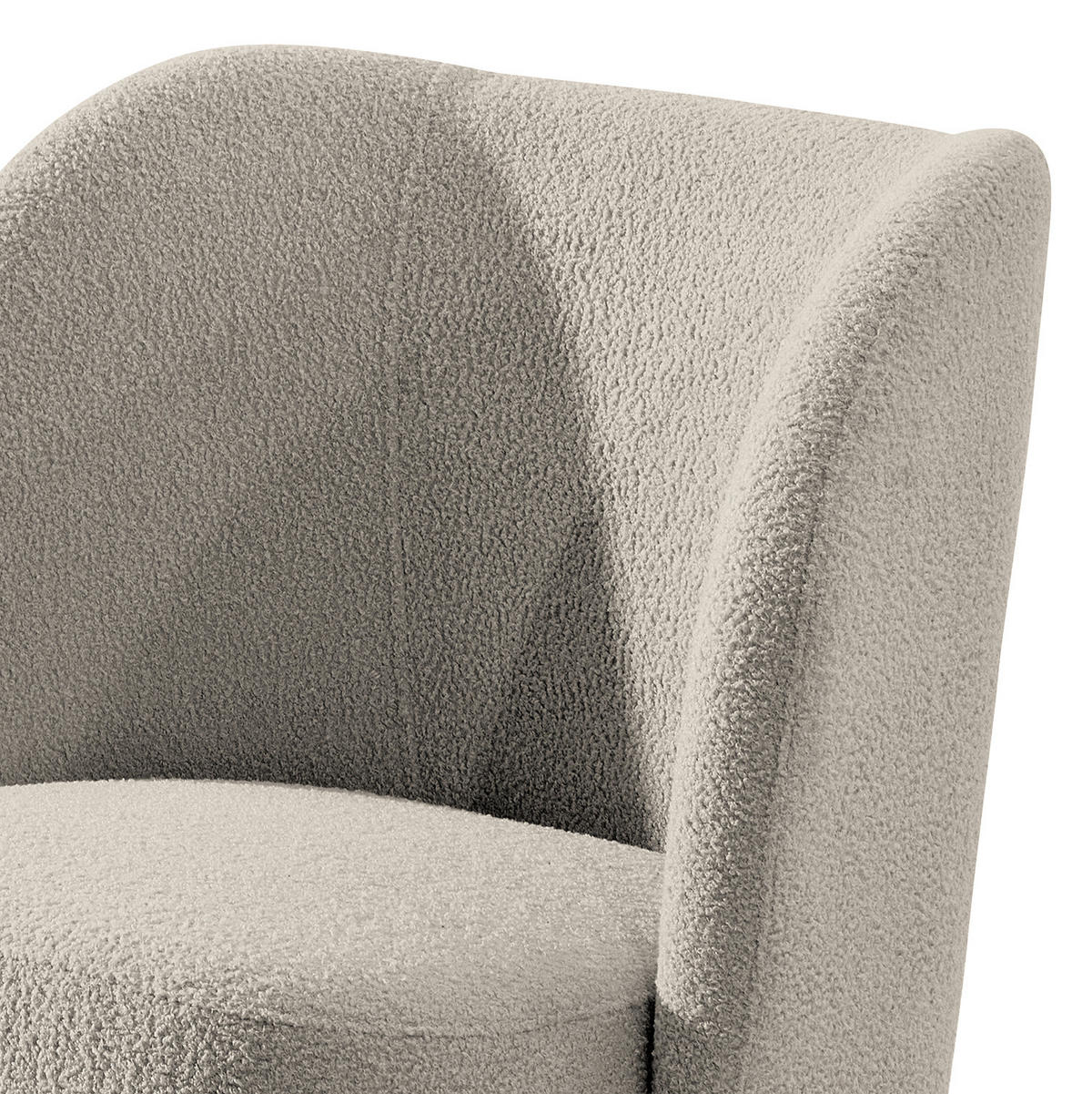 SESSEL - Hellgrau/Schwarz, Kunststoff/Textil (75/78/49cm) - home24