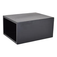 NACHTTISCH Star Schwarz - Schwarz, Metall (30/16/26cm) - LOFT42