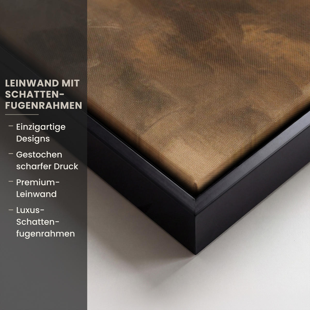 LEINWAND Bilder mit Rahmen - Jesus - Kniend - Waldlandschaft - Betend - 120x80 - Beige, Textil (120/80cm) - MuchoWow