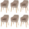 ESSZIMMERSTUHL Beige, Grau 6er-Set - Beige/Grau, Textil (58/88/64cm) - MCW