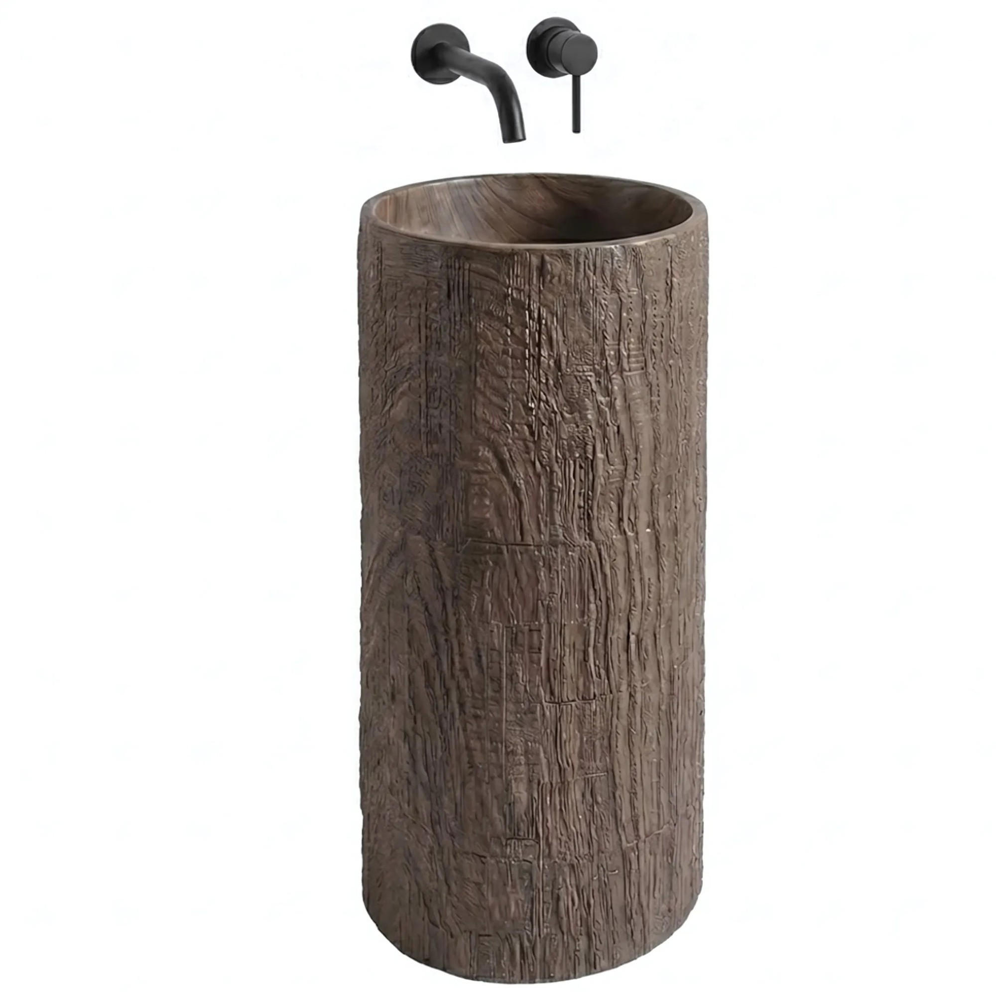 REA Standwaschbecken Braun 39.5x85.5x39.5 cm