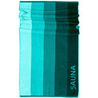 SAUNAHANDTUCH Helsinki Grün – Dunkelgrün 85x200 cm - Dunkelgrün/Grün, Textil (85/200cm) - Lashuma