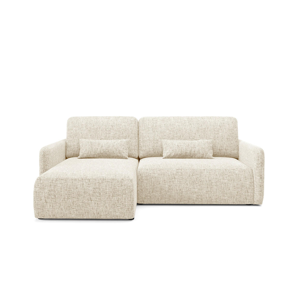 ECKSOFA Lazare 3 Sitzplätze Weiß - Weiß, Holz (217/148cm) - Petits-meubles