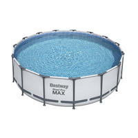 POOL Maxi rund Grau 122x457x457cm - Grau, Kunststoff (457/122/457cm) - DELUKE