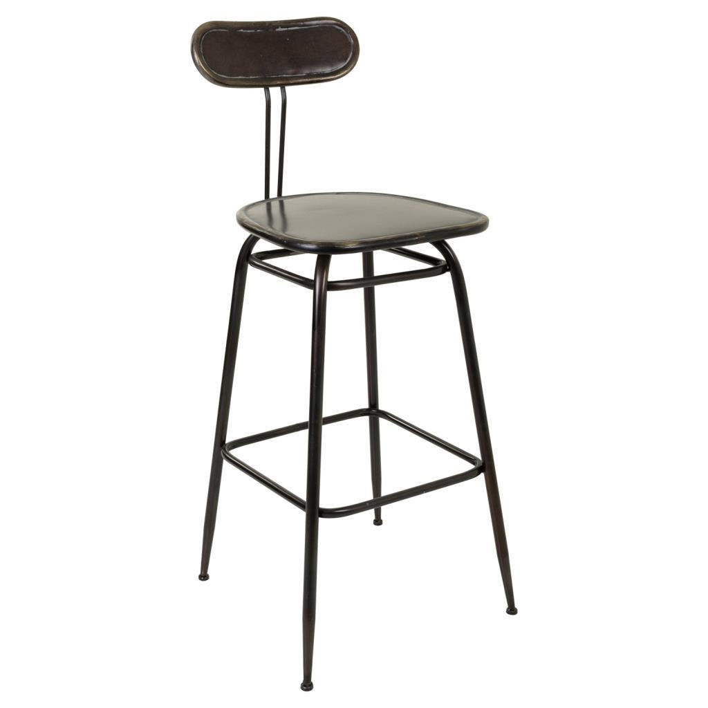 Wanderlust Barhocker Schwarz 45x106x36 cm