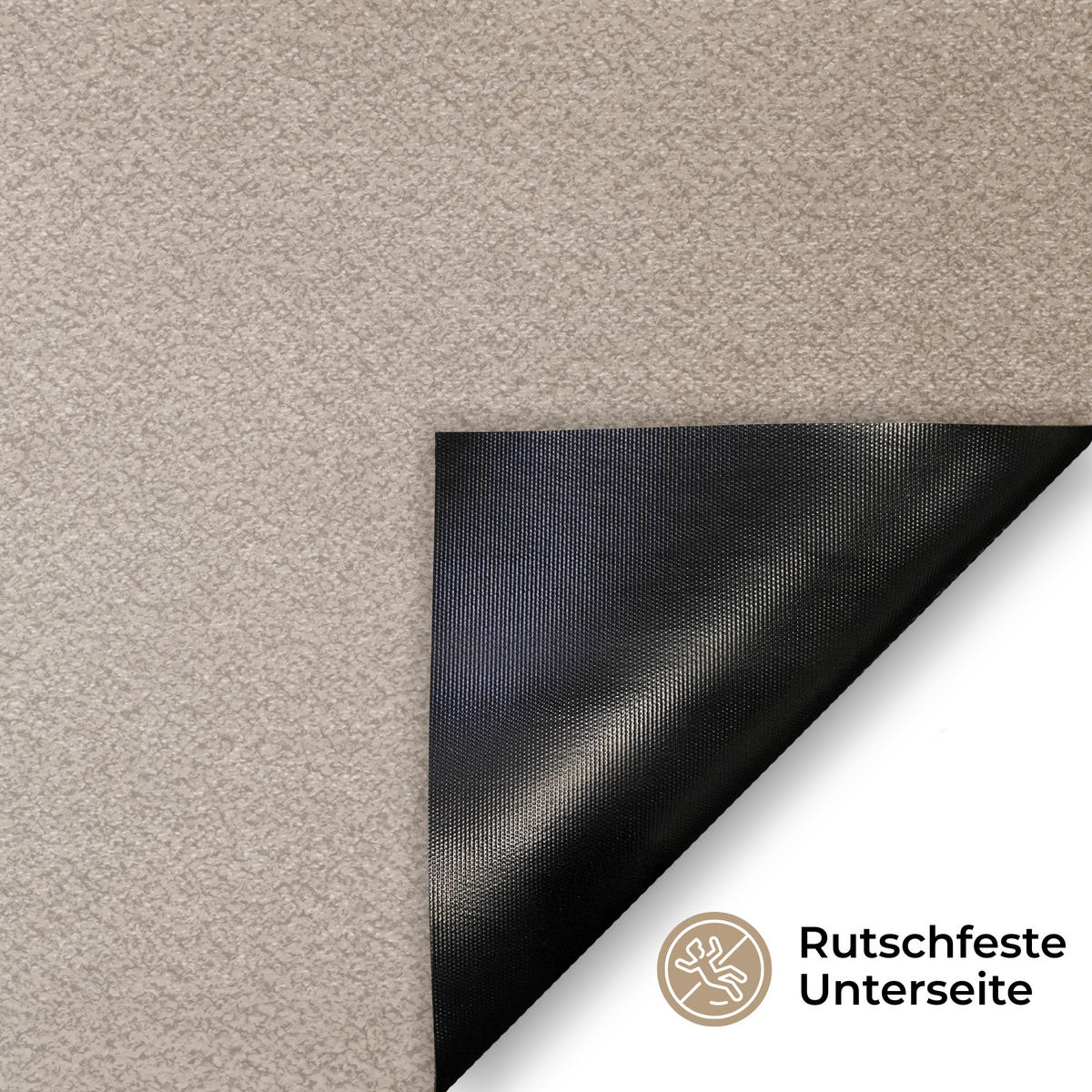 FUSSMATTE Wellenlinien - Fließend - Sandfarben Fußabtreter 60x40 cm - Beige, Kunststoff (60/40cm) - MuchoWow