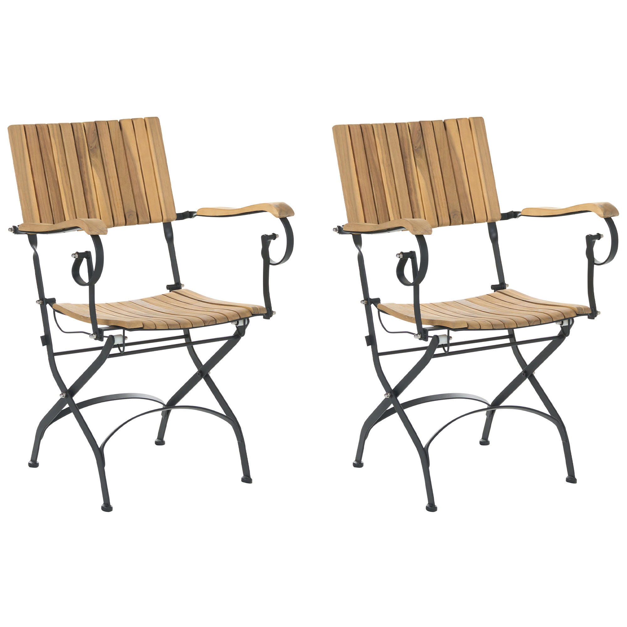 SCAUN DE GRADINA set de 2 lemn de salcam maro deschis Lascari