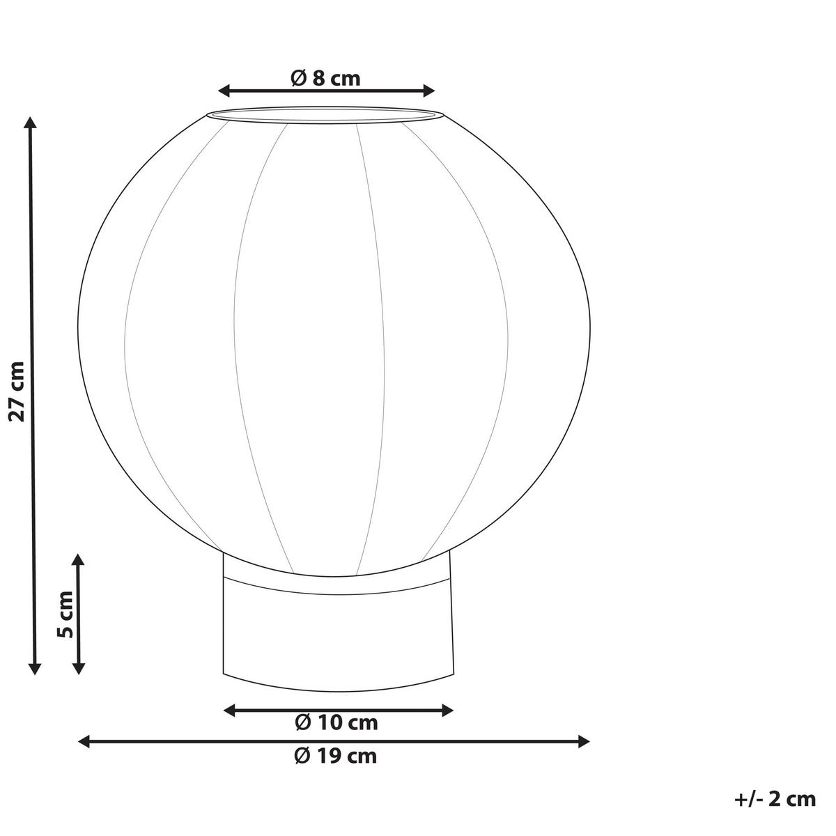 BLUMENVASE Glas braun Felli - Braun, Glas (24cm) - Beliani