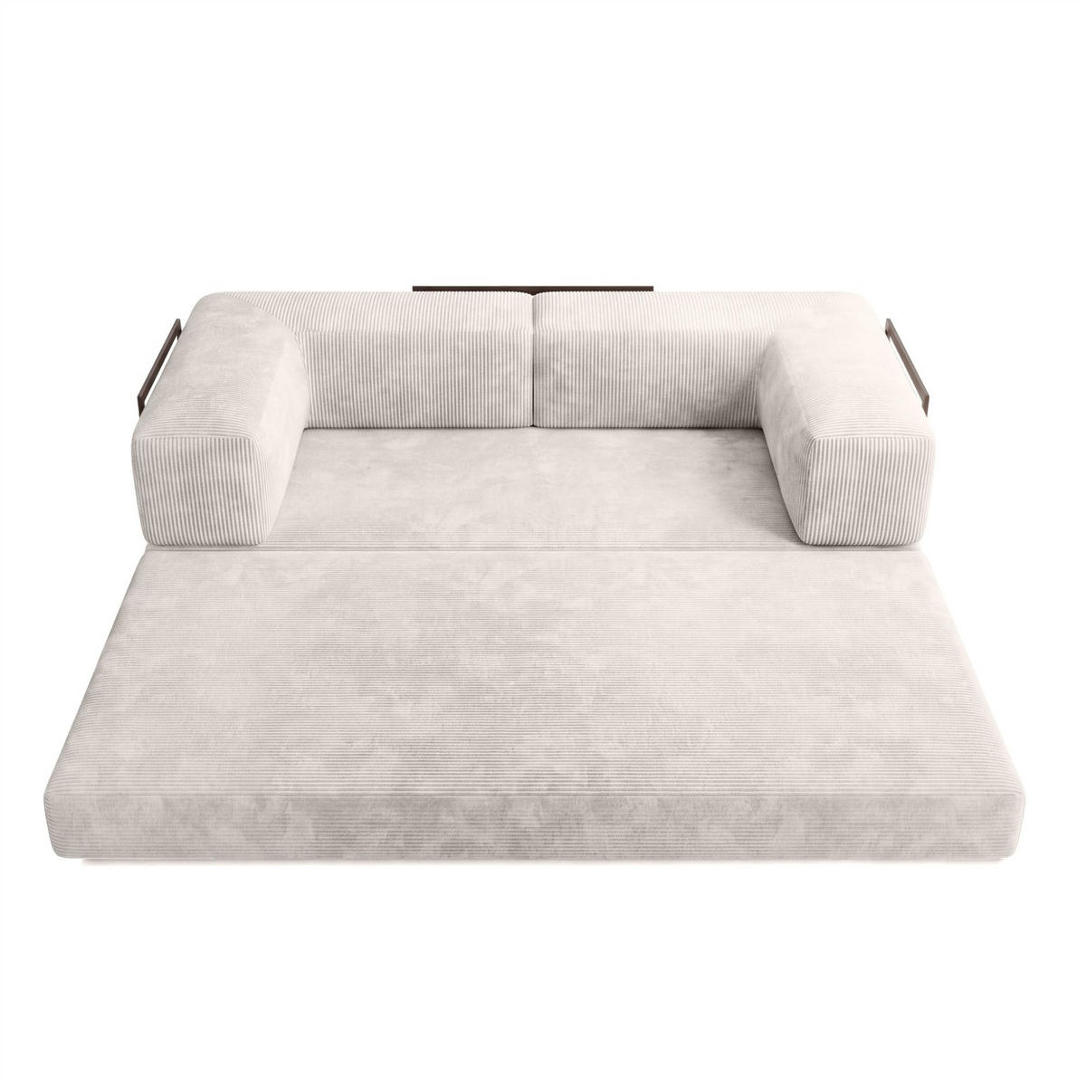 SCHLAFSOFA Danny - Weiß, Holzwerkstoff/Textil (200/70/100cm) - Fun Möbel
