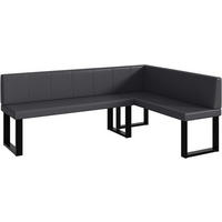 ECKBANK PETER_U - Grau, Leder (142/196cm) - Meblini