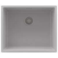 SPÜLBECKEN London Slim, 2-er set Grau 56/47 cm 1 Becken + Ablauf-Set ab 60er Unterschrank - Grau, Kunststoff (56/20/47cm) - Primagran