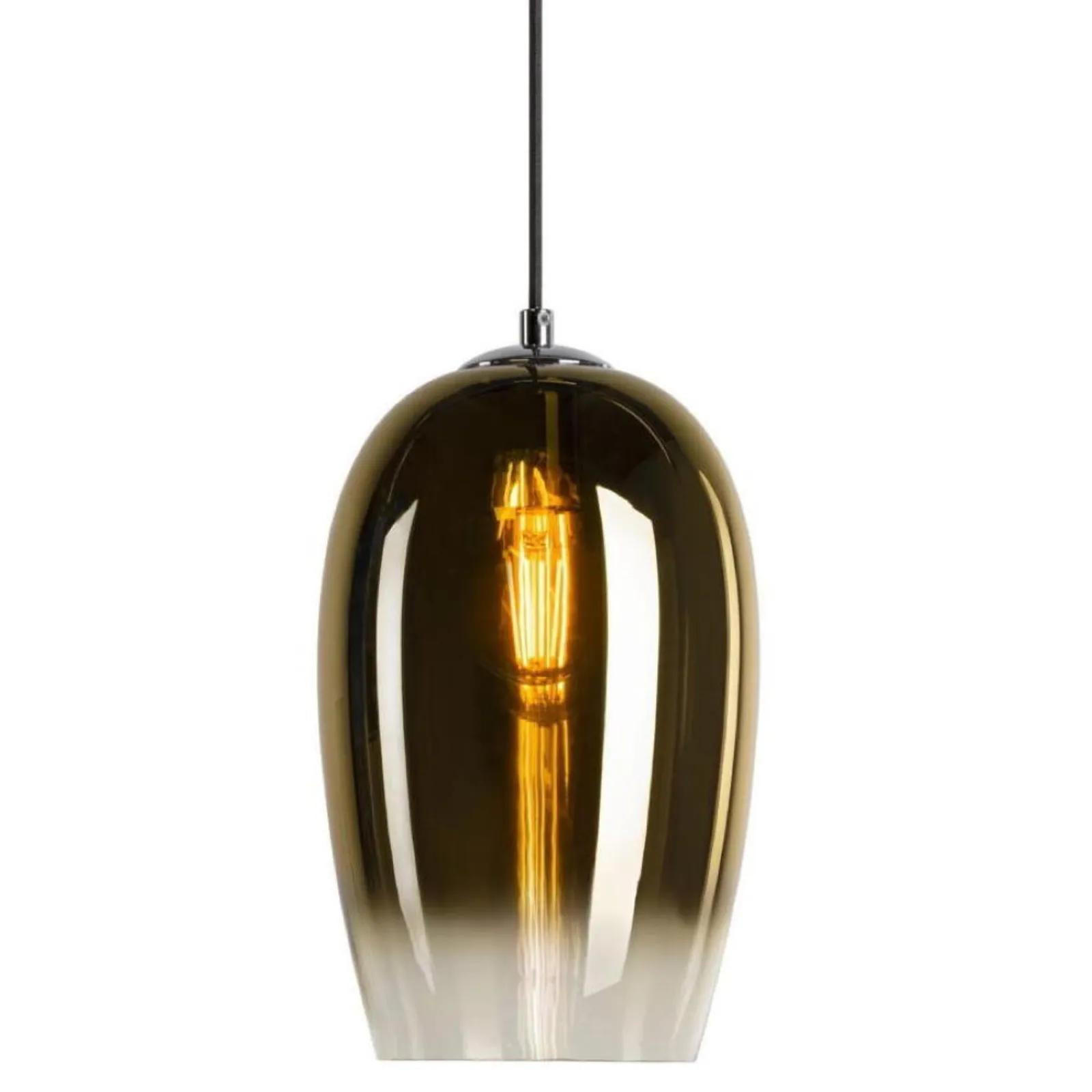 PENDELLEUCHTE Pantilo Oval Set Gold - Goldfarben, Glas (9/9/278.5cm) - SLV