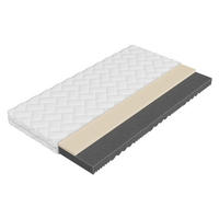 KOMFORTSCHAUMMATRATZE Uno 13 cm - Weiß, Textil (200/200cm) - MIRJAN24