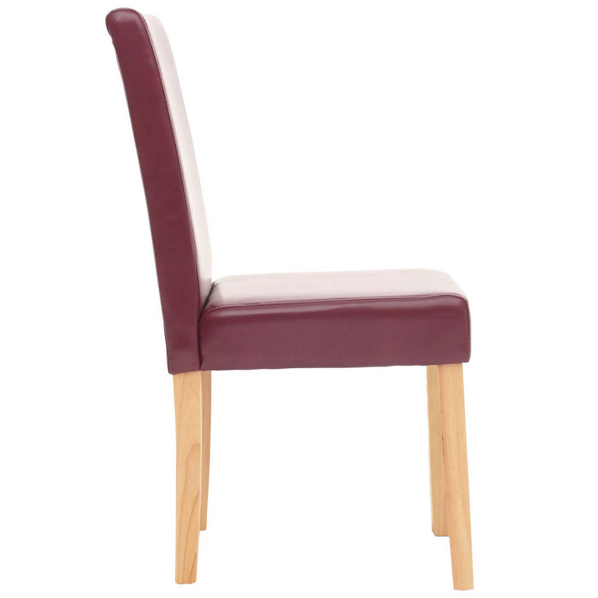 ESSZIMMERSTUHL Rot, Braun 4er-Set - Rot/Braun, Textil (43/90/56cm) - MCW