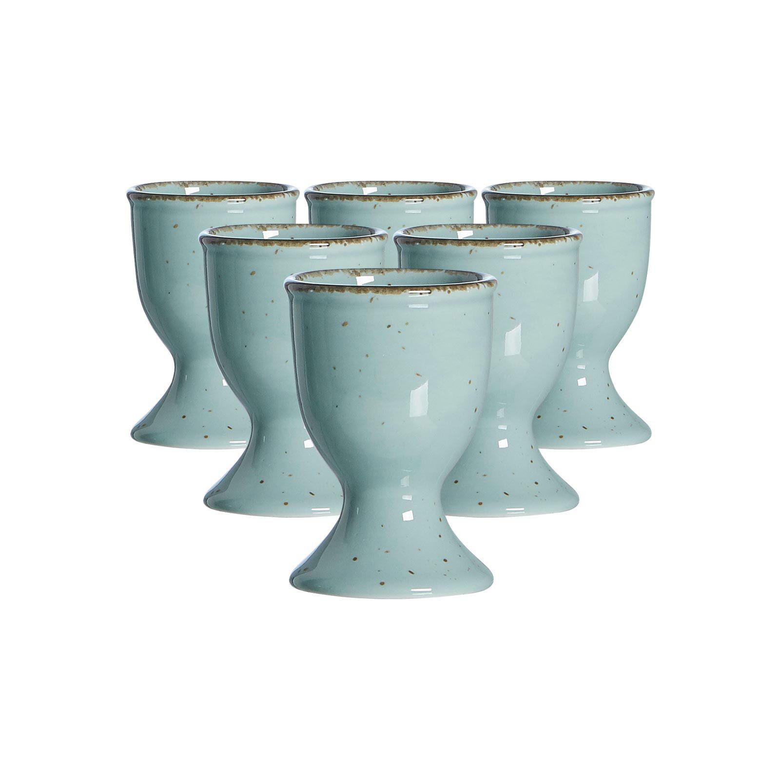 EIERBECHER Casa Blau ø 5 cm 6er Set - Blau, Keramik (5/7/5cm) - Ritzenhoff Breker