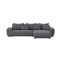 ECKSOFA Eide L mit Schlaffunktion, Graphit - Graphitfarben, Textil (294/180cm) - Fedve
