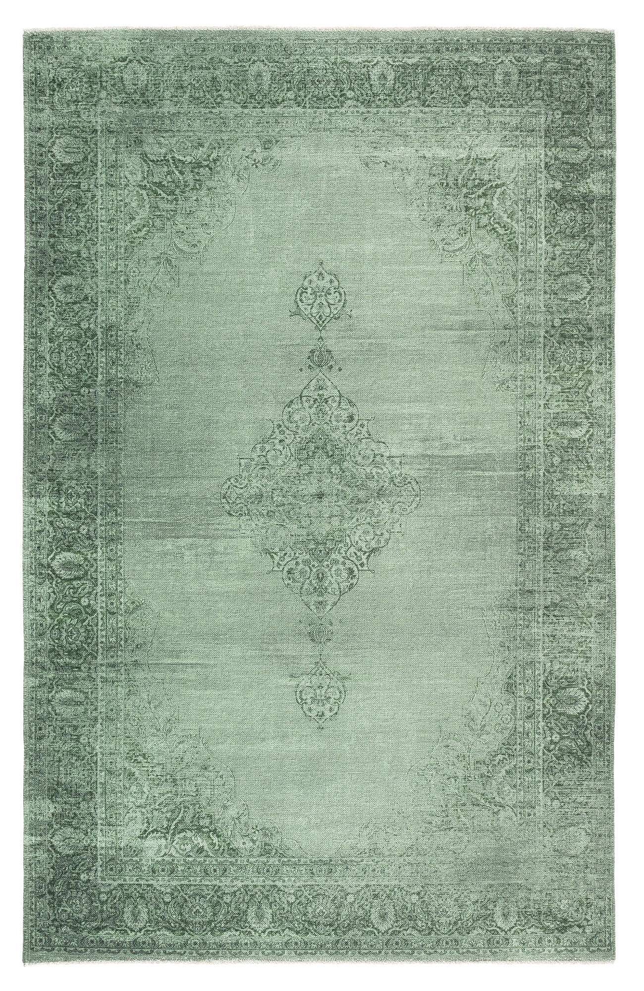 VINTAGE-TEPPICH Grün 120X160cm - Grün, Textil (120/160cm) - Tesso Living