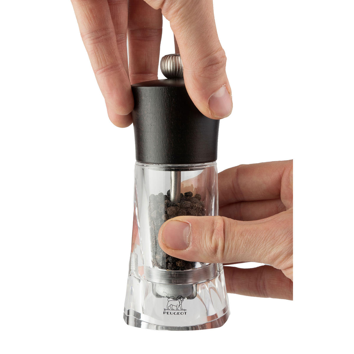 PFEFFERMÜHLE Oleron 14cm Buchenholz Schokolade Stahlmahlwerk - Braun, Kunststoff (7/14/7cm) - PEUGEOT