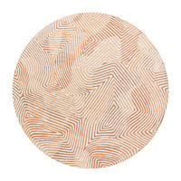 TEPPICH Indian Sand Coral 240/240 cm - Rot, Textil (240/240cm) - Louis De Poortere