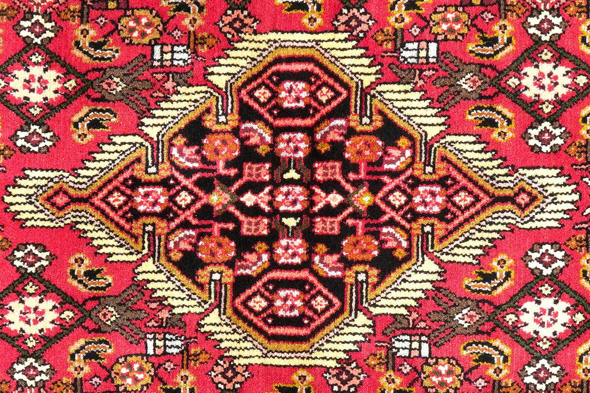 LÄUFER Orient handgeknüpft Assadabad Rot 211/79 cm Schurwolle - Rot, Textil (79/211cm) - Looma