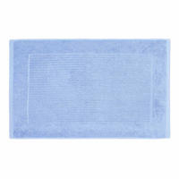 BADEMATTE Imperial 50/80 cm, Baumwolle - Hellblau, Textil (50/80cm) - Homescapes