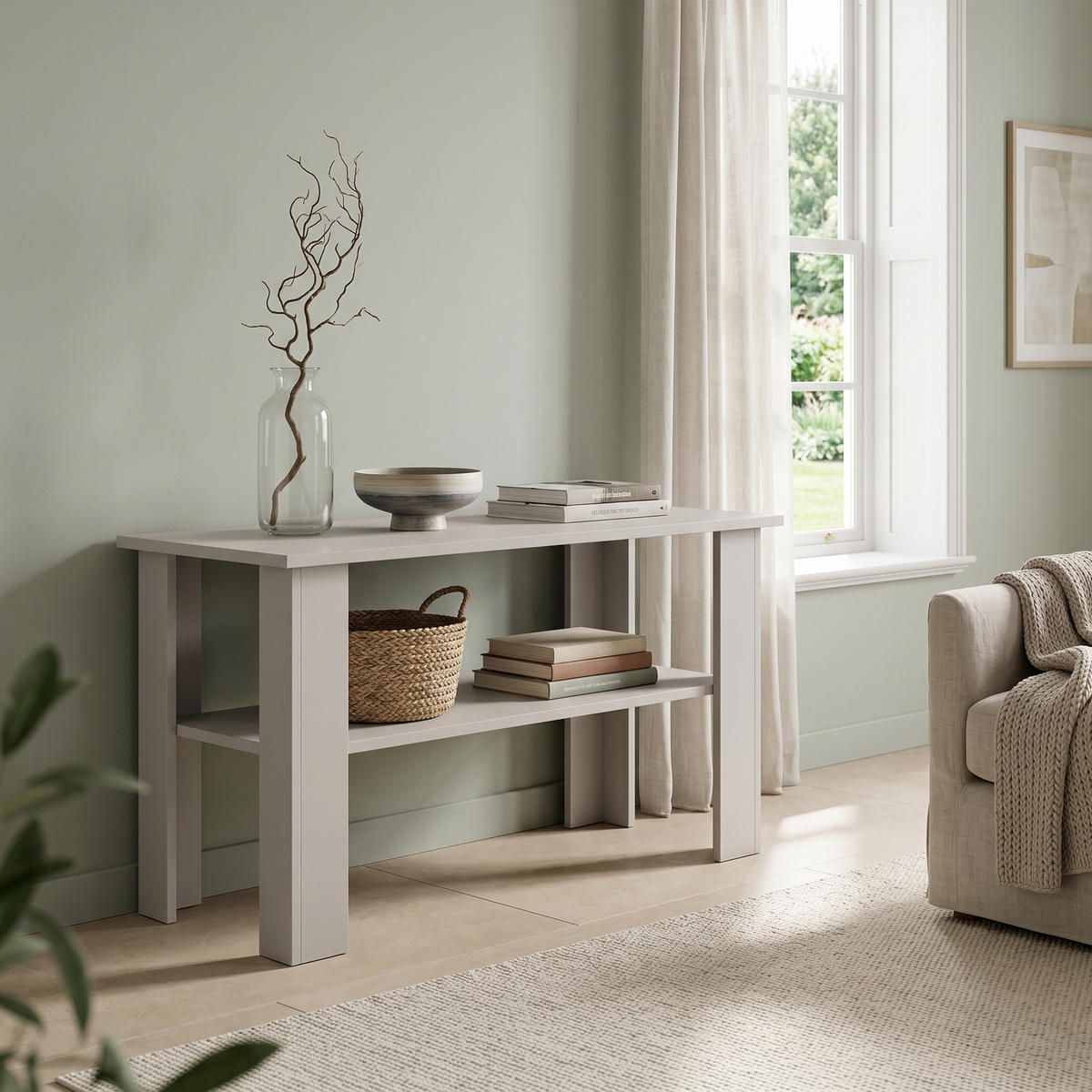COUCHTISCH ALBANO 100 cm Kaschmir - Kaschmir, Holzwerkstoff (55/100/58cm) - MASSENO