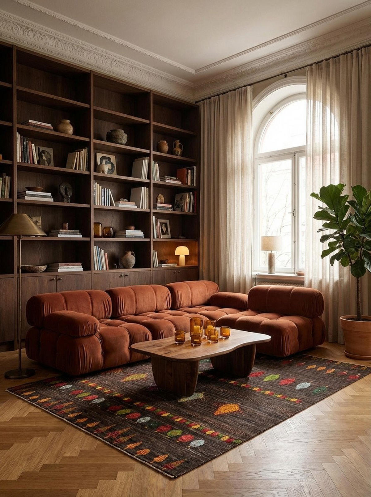 TEPPICH Gabbeh Sonnat Braun 204/155 cm Schurwolle - Braun, Textil (155/204cm) - Looma