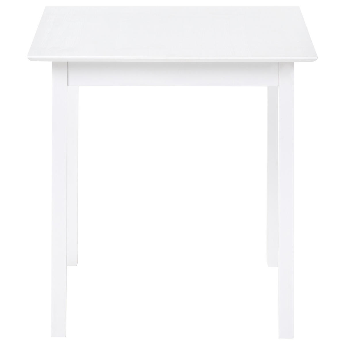 BLAGOVAONSKI STOL bijeli 75/75 cm borovo drvo Veritas - bijela, drvo (75/75/76cm) - Beliani
